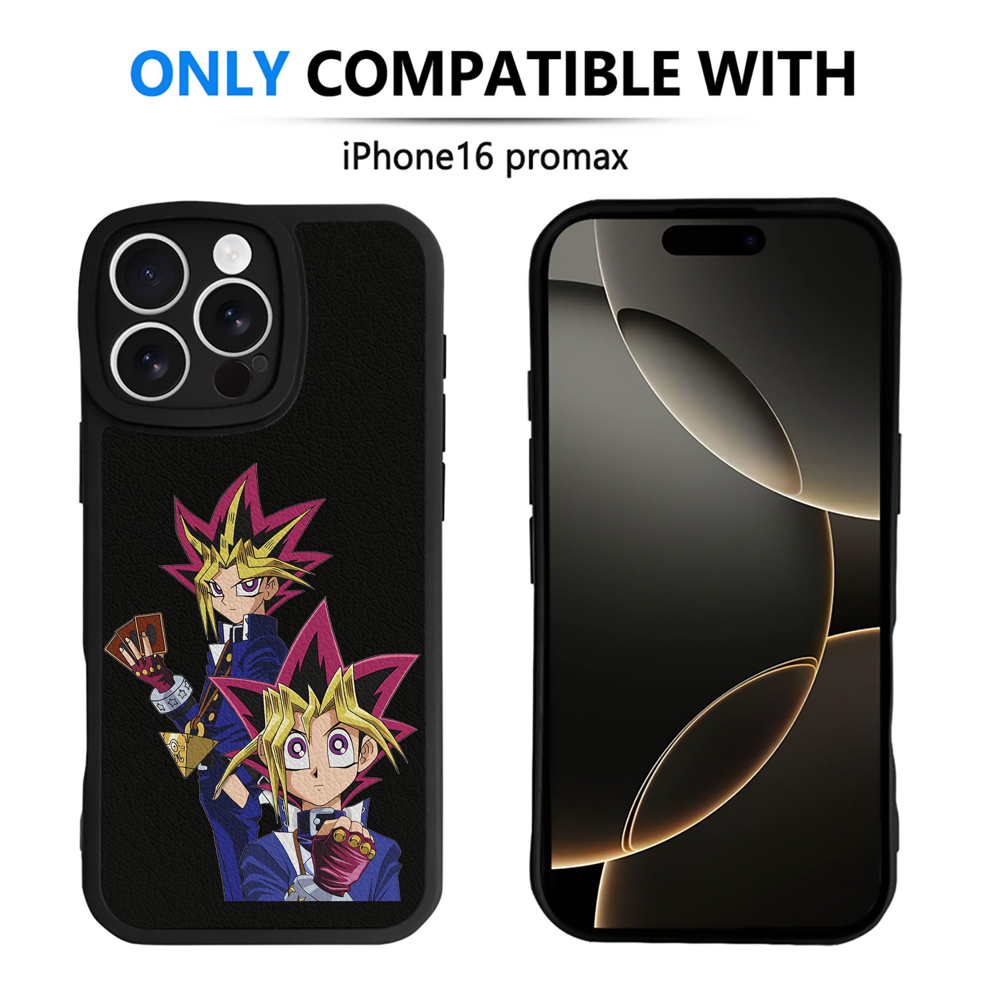 遊☆戯☆王 Yu-Gi-Oh! 【iPhone 16シリーズ対応】シリコンスマホケース（レザー調） 材質：シリコン